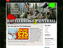 Tablet Screenshot of battlebridgepaintball.ie